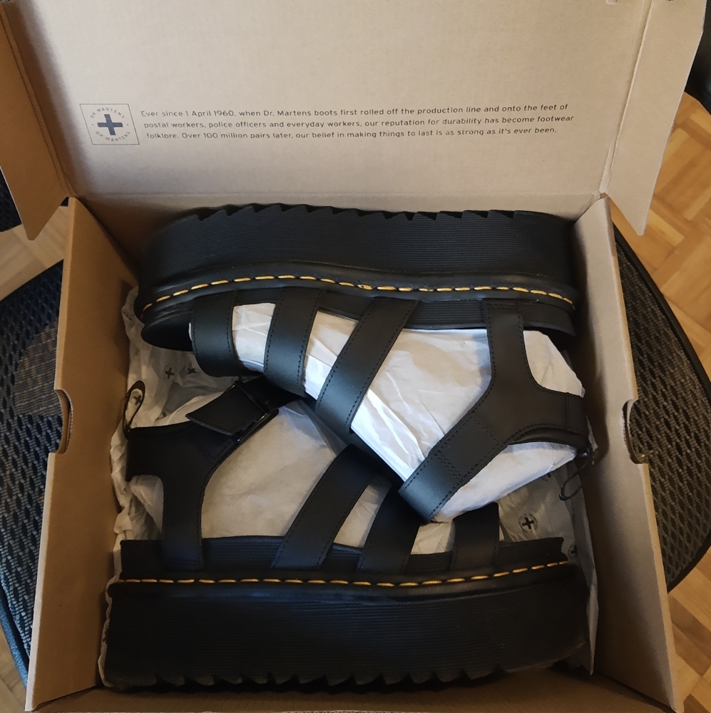 Dr. Martens Black Sandals